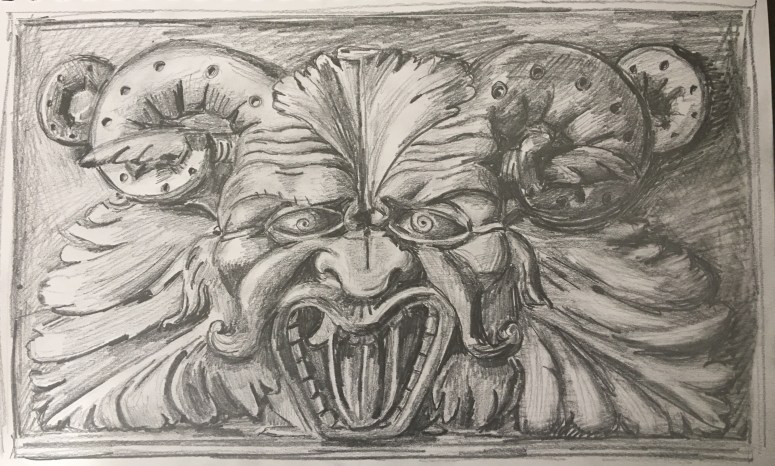 wood carving drawing